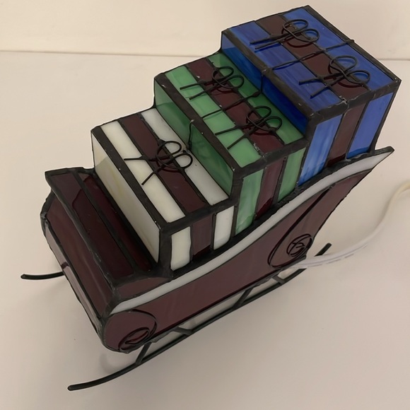 Stain glass/Metal Sleigh - Picture 3 of 13